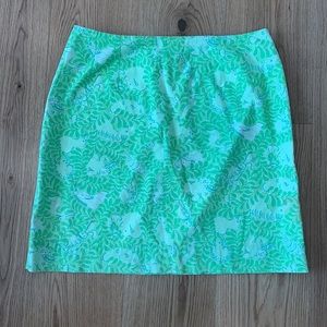 Lilly Pulitzer Vintage Green Greens Jungle Skirt